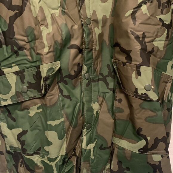 Sportsman's Choice Men Small All Weather Insulated Jacket Hood Snap Pockets Camo - Picture 4 of 11